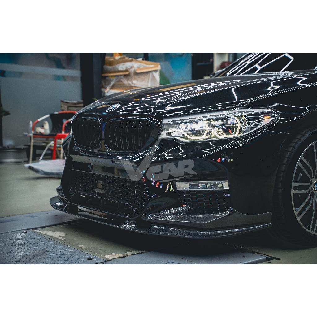 【V.Car】BMW G30 G31 前期 3D款 碳纖維前下巴 M5 前保桿專用