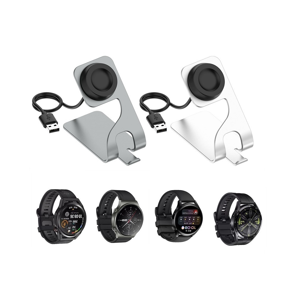 【二代金屬立式充電支架】適用 華為 Huawei Watch 3/4 Pro / GT3 Pro 手錶充電線