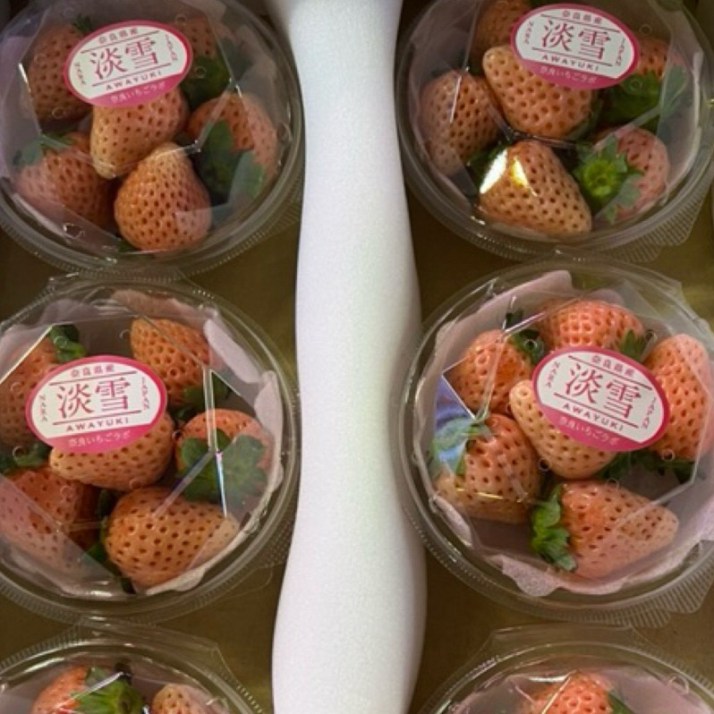 【日本淡雪草莓 6小盒裝】明年見 稀少珍貴 季節限定 餽贈朋友最佳禮物 雖然不是甜度最高的草莓 但是幾乎沒有酸味果肉甘甜