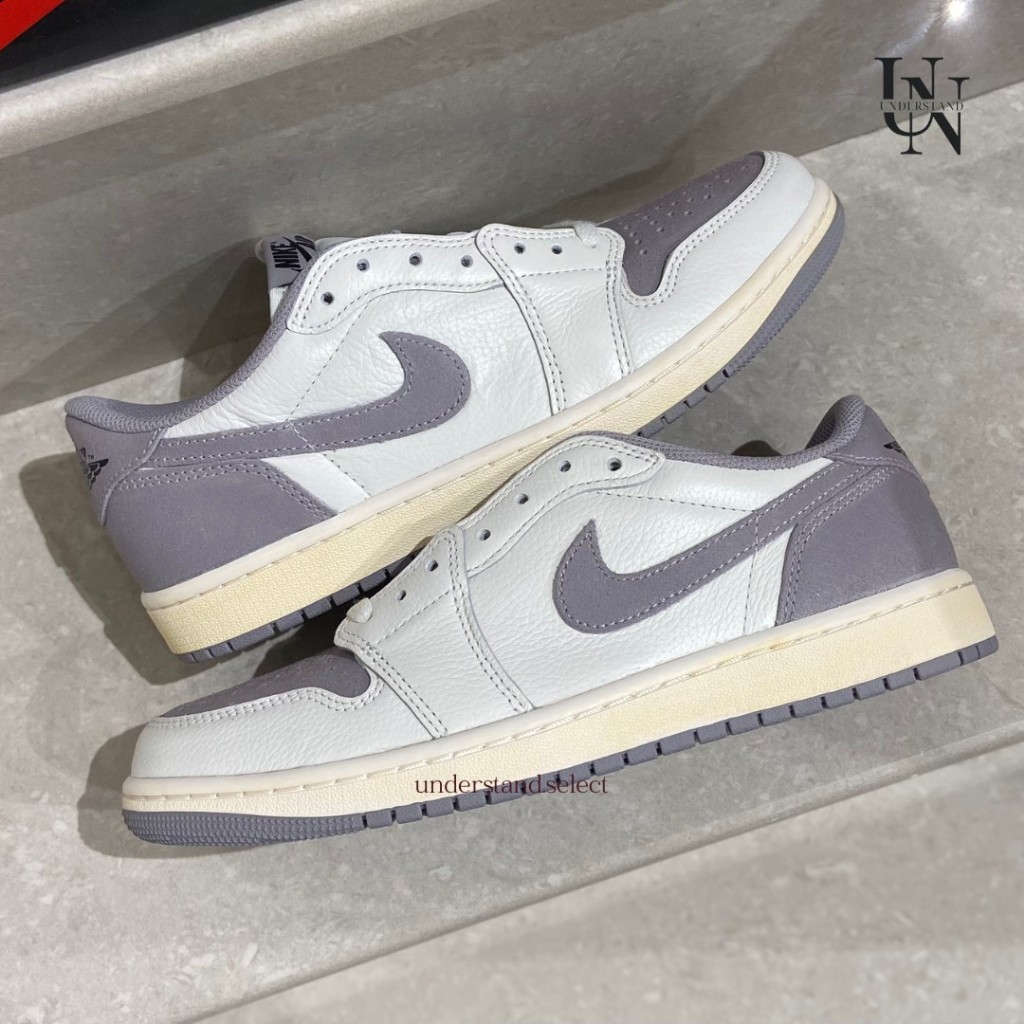 UN預購 ▸ Air Jordan 1 Low OG Atmosphere Grey 奶油白 灰白 CZ0790-101