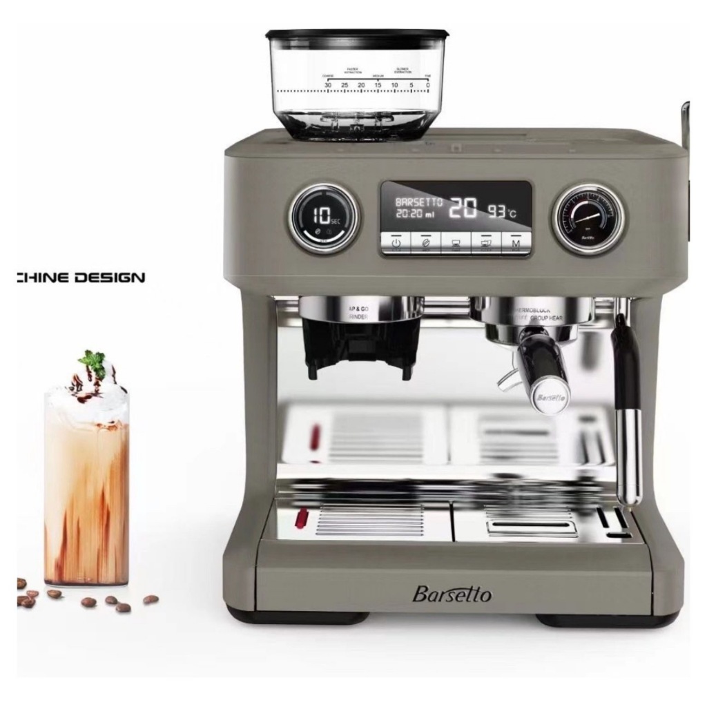 Barsetto/百勝圖V1咖啡機商用小型半自動家用意式研磨豆一體機/展示機/今年6月購入