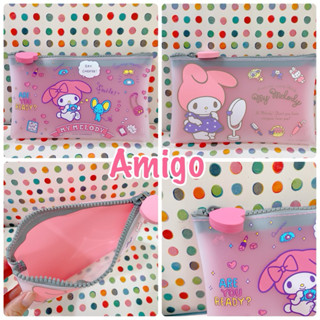 日本 三麗鷗 美樂蒂 melody p+g design 矽膠 收納包 收納袋 拉鍊包 筆袋 鉛筆袋 小物包 化妝包