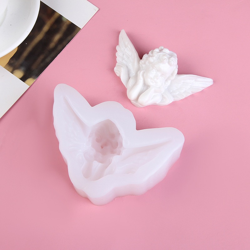 【西子手作】天使矽膠模具 翻糖巧克力裝飾 手工皂液態 矽膠模具