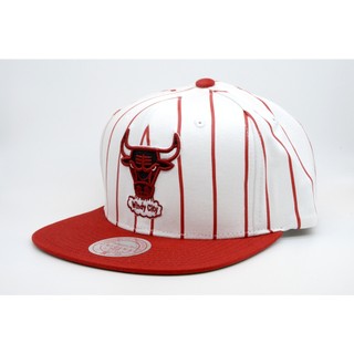 Mitchell & Ness NBA 芝加哥公牛隊 Retro Pinstripe HWC 可調式帽子
