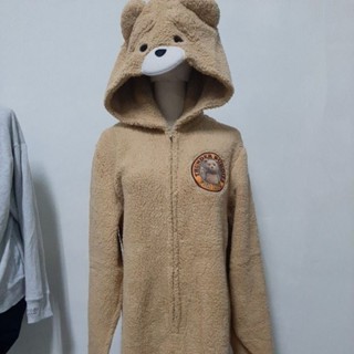 (現貨)熊熊L碼睡袍❤現貨歐美代購款 快速出貨 浴袍 居家服睡衣 秋冬季睡袍女法蘭絨浴袍睡衣加厚米妮款情侶珊瑚絨家居服女