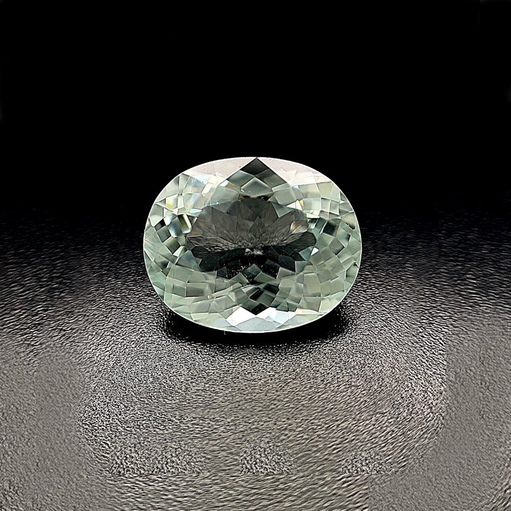 天然淡綠色碧璽(Tourmaline)裸石6.01ct [基隆克拉多色石]