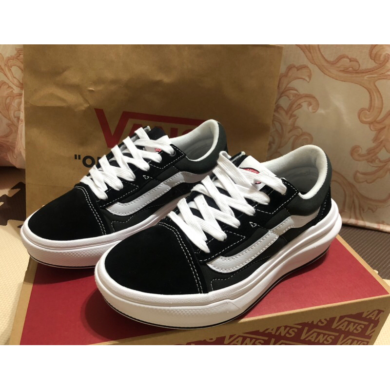 VANS Old Skool Over 黑白厚底鞋 VN0A7Q5EBA2