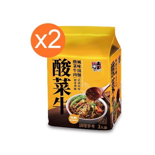 『限購四組』五木酸菜牛肉風味湯麵 378g x 2袋