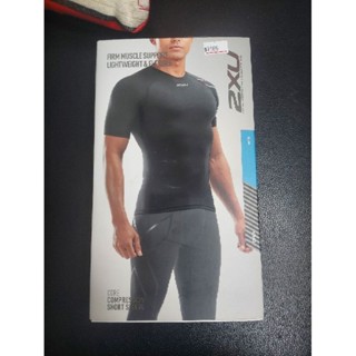 2XU 壓縮短袖緊身衣 壓縮短袖上衣 運動壓縮緊身衣 棒球 慢跑 男圓領短袖壓縮上衣 Compression