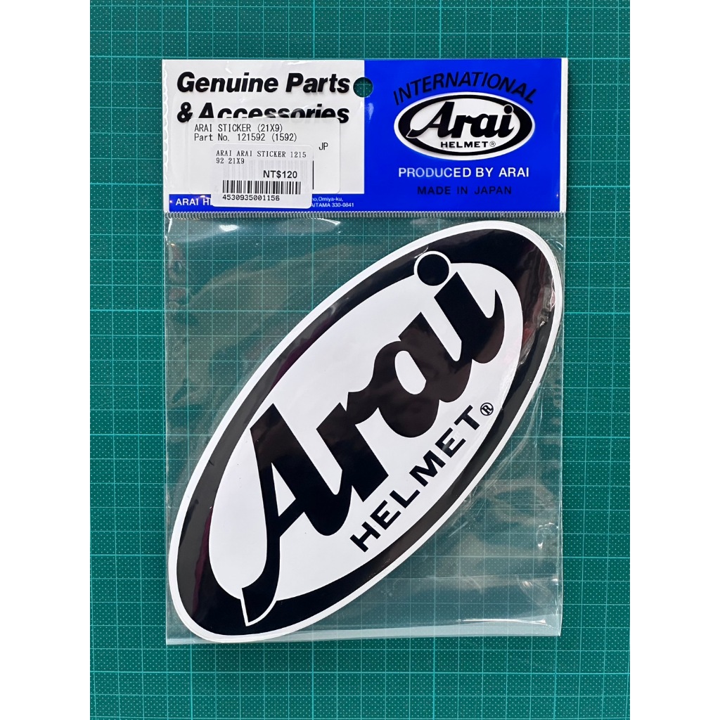 【NAPS 納普司】 ARAI原廠貼紙 Arai LOGO 鏡片貼 車貼 Arai HELMET Sticker