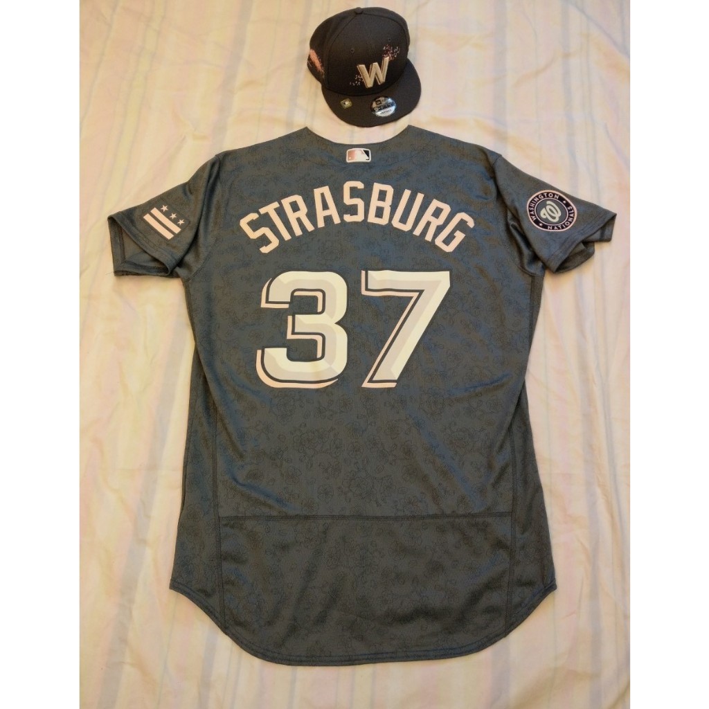 全新 免運 送帽子 NIKE MLB City Connect  Strasburg 國民隊 城市版 球員版球衣