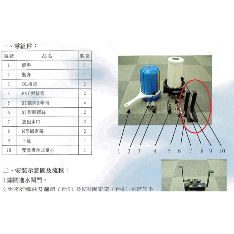 原廠濾博士過濾器-N型鐵架