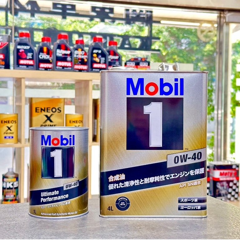日本製🔥最新版 美孚 0w40 4公升 鐵罐 0W-40 Mobil 1 機油 AMG 美孚1號 金美孚 原裝 關東車材