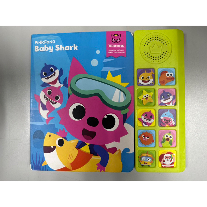 pinkfong baby shark 有聲書 韓國正版鯊魚寶寶 英文音樂電子書 碰碰狐