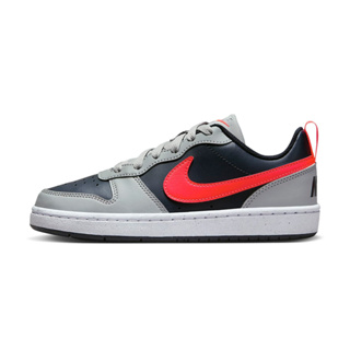 Nike 休閒鞋 大童 女鞋 低筒 Court Borough Low Recraft GS 灰橘 DV5456003