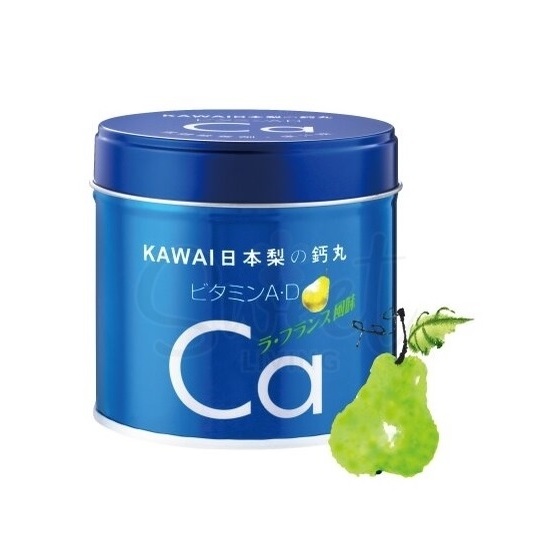 日本帶回 現貨 CA梨鈣丸 魚肝油 KAWAI卡歡喜 兒童維生素 AD鈣 軟糖180粒 藍瓶 最新效期