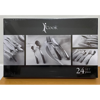 iCook 不鏽鋼餐具24件組 餐刀 餐叉 湯匙 點心匙 餐具