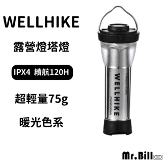 🔥WELLHIKE 現貨 高CP 附底座🔥露營燈具 露營燈 燈塔燈 gz燈 LED燈 帳篷燈 手電筒 野營燈 戶外燈