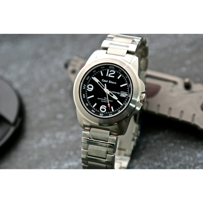 台灣精品使用日本SEIKO精工原廠VX42石英機芯 白色刻度 軍風glad stone 防水石英錶,高硬度藍寶石水晶錶鏡
