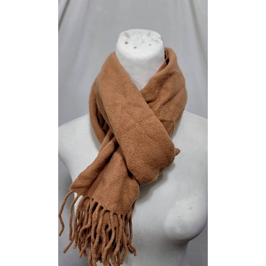 義大利製 Vivienne Westwood 駝色純羊毛圍巾