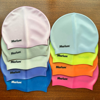 Marium素色矽膠泳帽(平面)