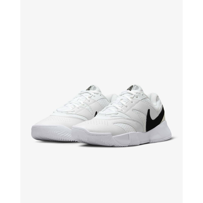 全新現貨 Nike Court Lite 4 男 支撐 透氣 網球鞋 運動鞋 戶外網球鞋 白黑 FD6574-100
