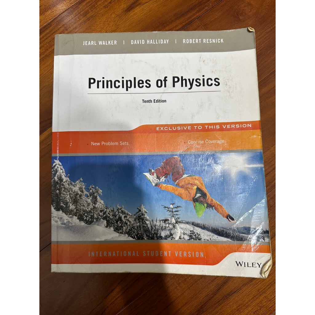 Principles of Physics第10版原文書(二手)