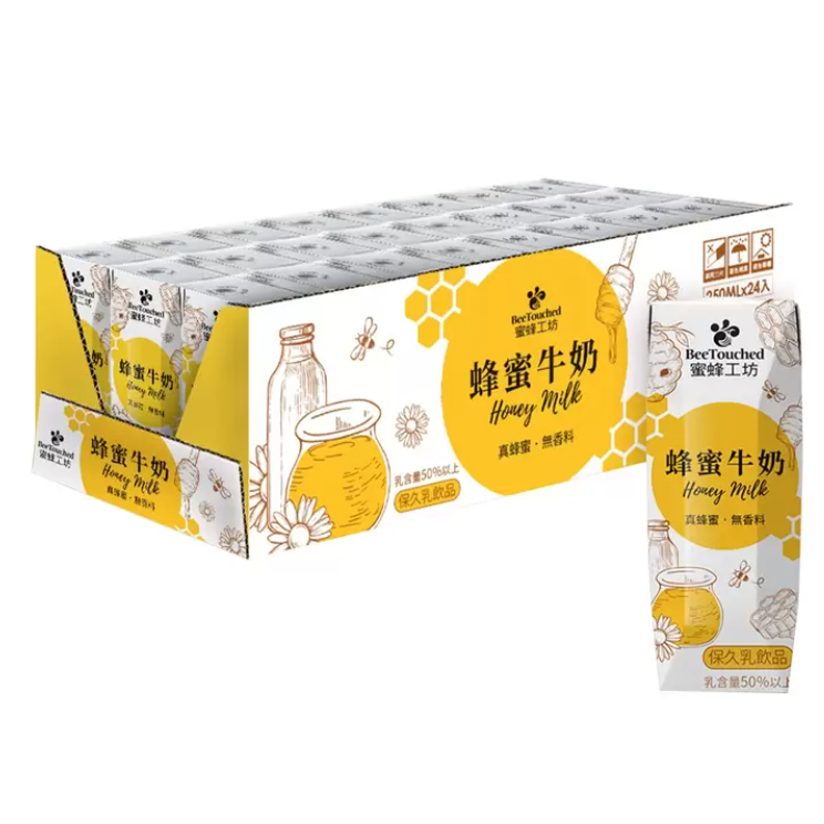 COSTCO代購 好市多 蜜蜂工坊 蜂蜜牛奶 250毫升 BeeTouched Honey Milk 保久乳 牛奶 蜂蜜