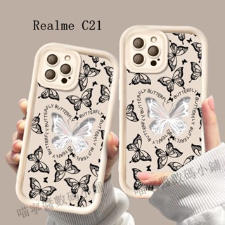 Realme夢幻蝴蝶防摔手機殼 適用Note 50 12X 12 11 10 pro+ C61 C51 C21 C35