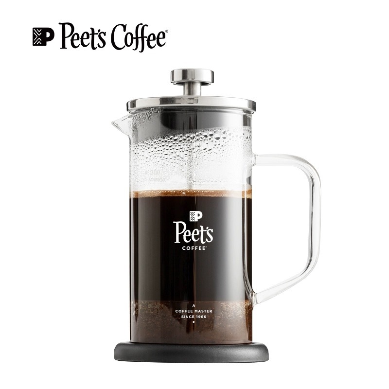 Peet's Coffee官方正品！皮爺杯子120ml咖啡壺家用玻璃法式濾壓壺沖茶壺泡咖啡過濾杯咖啡杯創意杯水杯