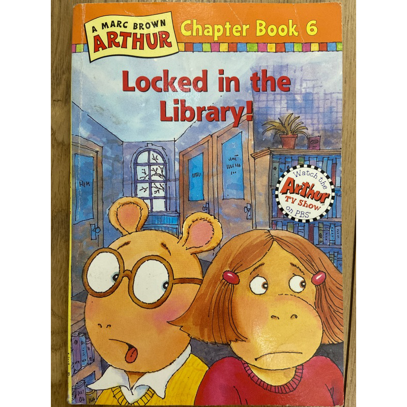 古繪本 Arthur Locked in the library 亞瑟小子 英文讀本 故事書 童書 外文書