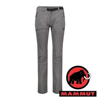 【MAMMUT 長毛象】Yadkin2.0女防潑水保暖軟殼長褲『鋼鐵灰』1021-01220