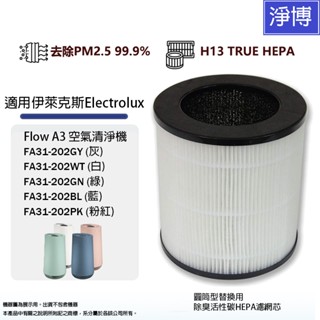 適用伊萊克斯Electrolux A3 FA31-202GY 202WT 202GN 202BL空氣清淨機濾網 濾芯