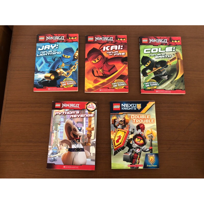 絕版 91 LEGO 樂高 5本合售 英語 繪本 兒童 故事書 忍者