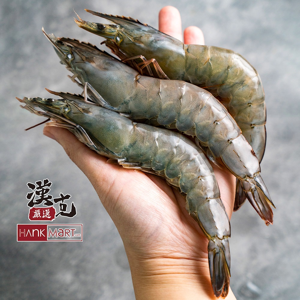 漢克嚴選_純淨天然野放巨大白蝦霸_1盒(500g/約8至15尾) /草蝦/牛肉/干貝/冷凍食品/海鮮/鮑魚/龍蝦/帝王蟹