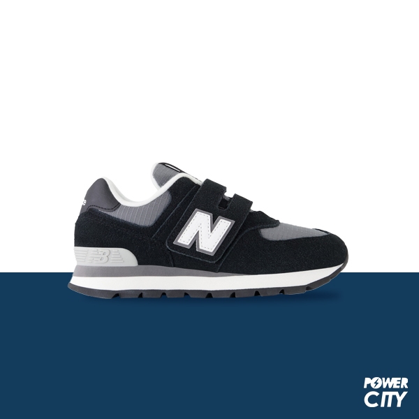 【NEW BALANCE】NB 574 復古鞋 童鞋 魔鬼氈 運動鞋 W楦 中童 -PV574DZB