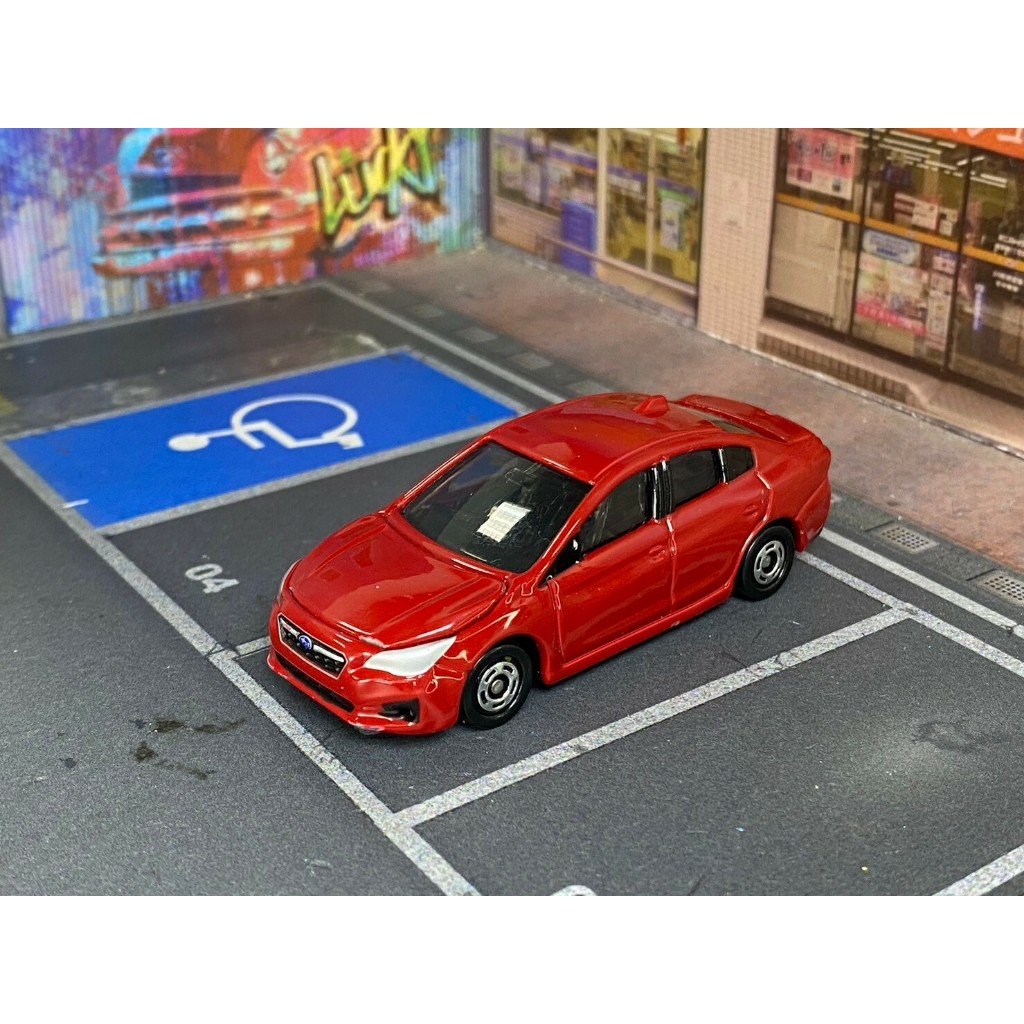 TOMICA-A14-無盒戰損-2017年式SUBARU IMPREZA四門版 紅