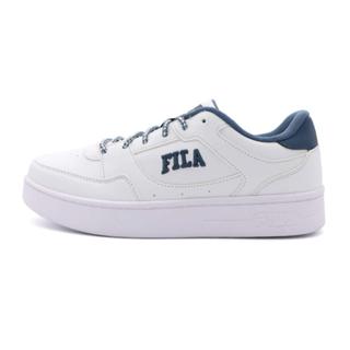 Fila Court Trend 白藍 皮革 復古 休閒鞋 男款 B4749【新竹皇家1-C929X-113】