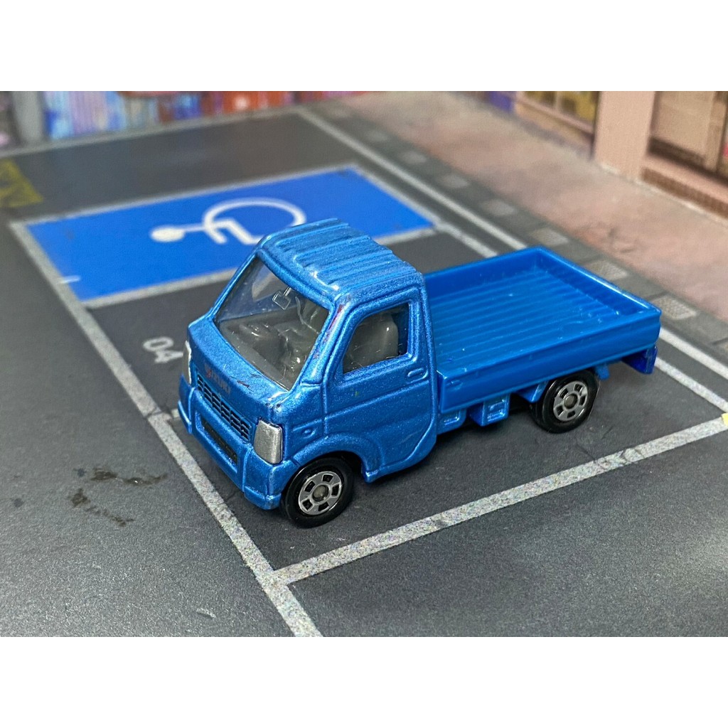 TOMICA-A18-無盒戰損-鈴木Carry 小貨車-藍