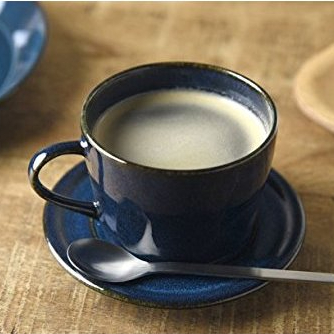 日本海鼠釉咖啡杯盤組_北歐深藍 咖啡杯 茶杯 陶杯 馬克杯 杯子 小盤 咖啡杯盤組 カップ 點心盤 日本製咖啡杯 茶具