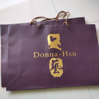 donna hsu 六藝專櫃品牌 超大厚卡禮品紙袋 環保購物紙袋