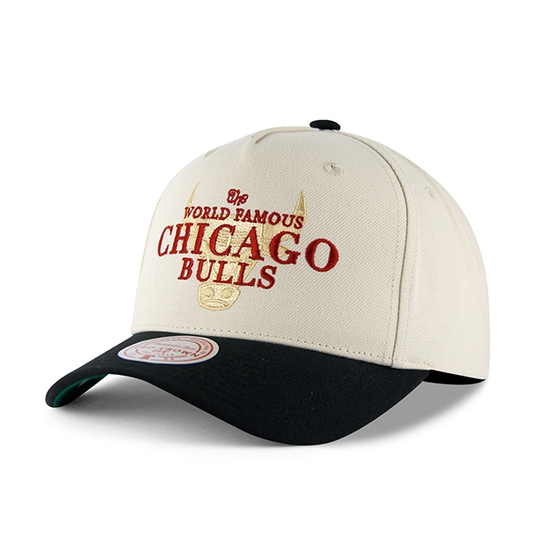 【Mitchell & Ness】MN NBA 芝加哥 公牛 經典排字 米白 雙色 卡車帽【ANGEL NEW ERA】