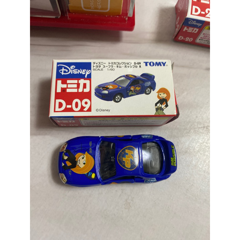 tomica 絕版 中製 舊藍標 Disney 迪士尼D-09 R 麻辣女孩 藍（微壓盒）