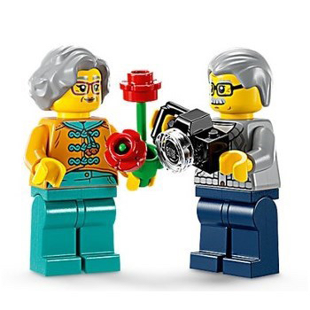LEGO 80113 拆售 人偶 爺爺+奶奶 (含手持配件如圖片)