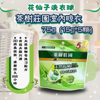 【現貨】洗衣球 茶樹濃縮抗菌洗衣球 15g*23顆