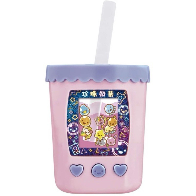 BANDAI 珍珠奶茶 寵物機 互動遊戲機 飲料 電子雞 寵物雞 小孩 禮物  珍奶寵物機 萬代 二手