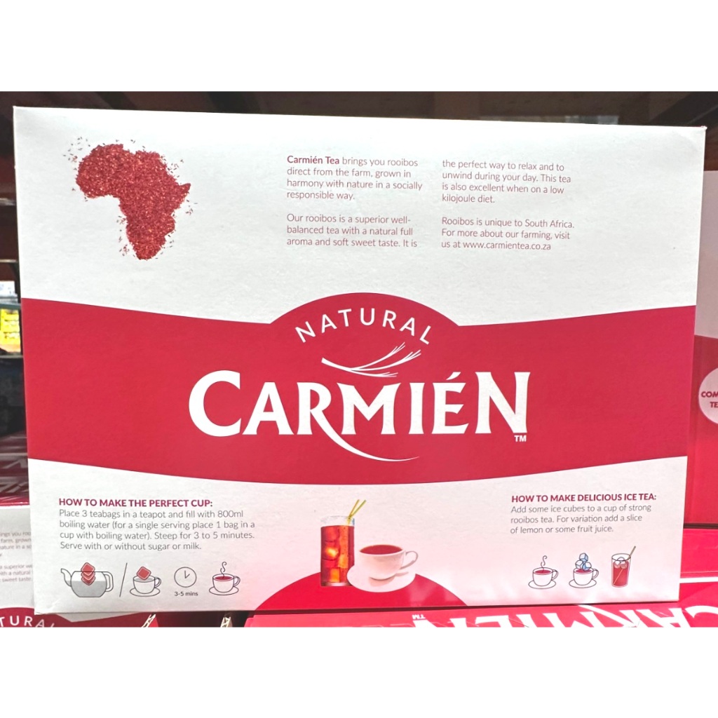 *CHU* 特價 Carmien 南非博士茶 2.5gX160包 好市多 一箱 無咖啡因