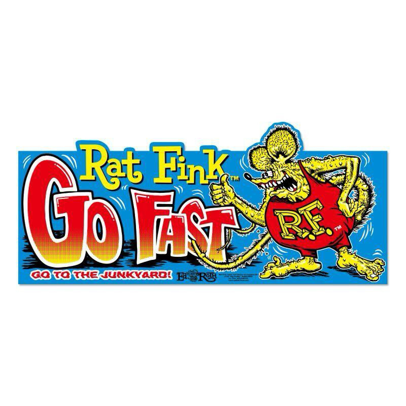 Rat Fink Go Fast 保險桿 貼紙 防水貼紙 [ RDF051 ]