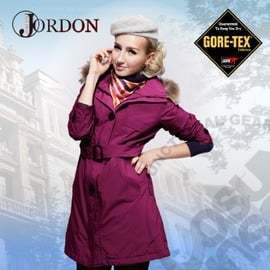【橋登 Jordon】特價3折》女 款 Gore-Tex+鵝絨二合一外套/中長版防水保暖外套 羽絨外套_1960