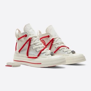 CONVERSE CHUCK 70 HI EGRET/RED/CLOUDY DAZE 休閒鞋 中 A08701C 白現貨